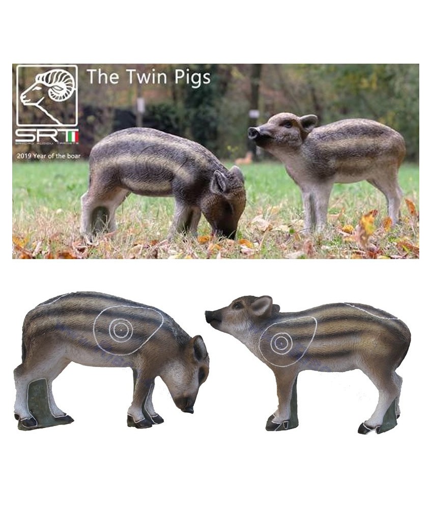SRT - Cibles 3D Twin pigs