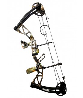 Kit arc à poulies EK Archery Exterminator camo pour la chasse et le 3D