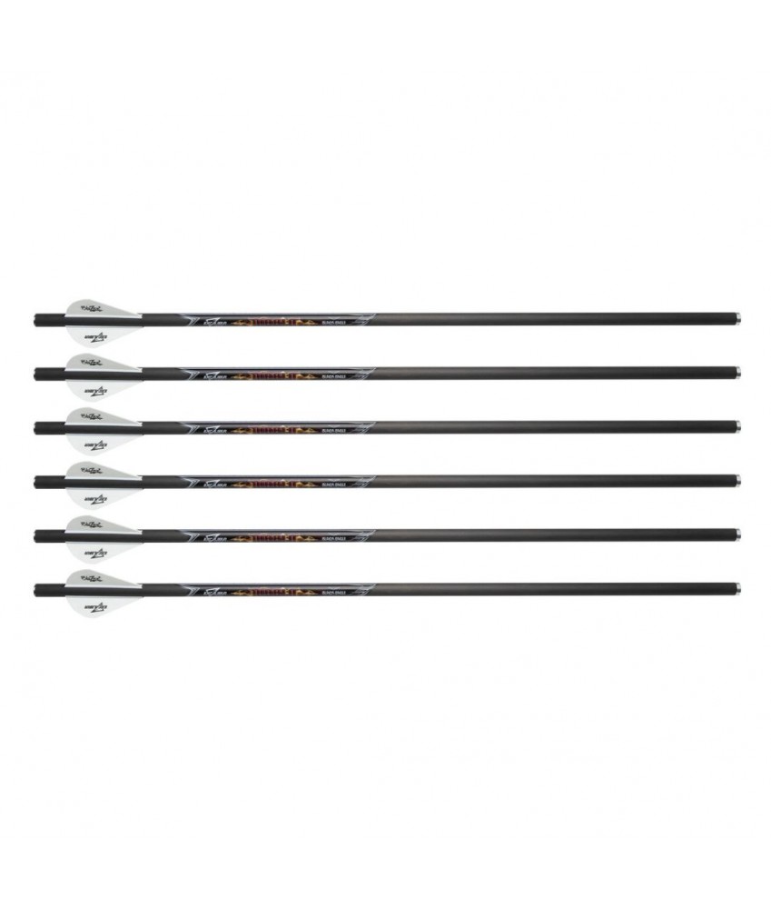 Flèches Arbalète Excalibur - 18" Diablo Carbone - Pack de 6