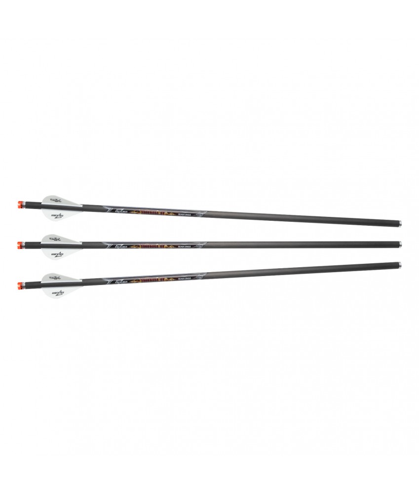 Flèches Arbalète Excalibur - Diablo Carbone 18" - Encoche lumineuse / Pack de 3