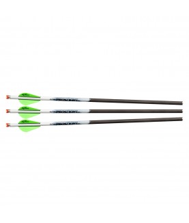 Flèches Arbalète Excalibur - Proflight Carbone 18" - Encoche lumineuse / Pack de 3