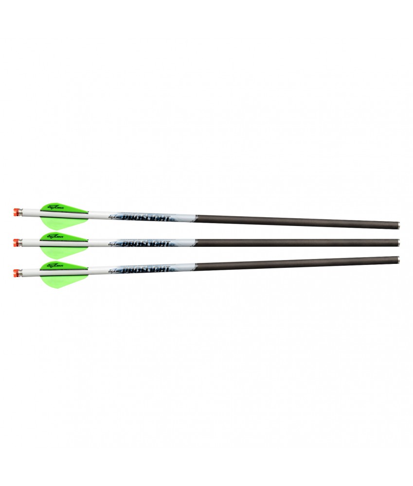Flèches Arbalète Excalibur - Proflight Carbone 18" - Encoche lumineuse / Pack de 3