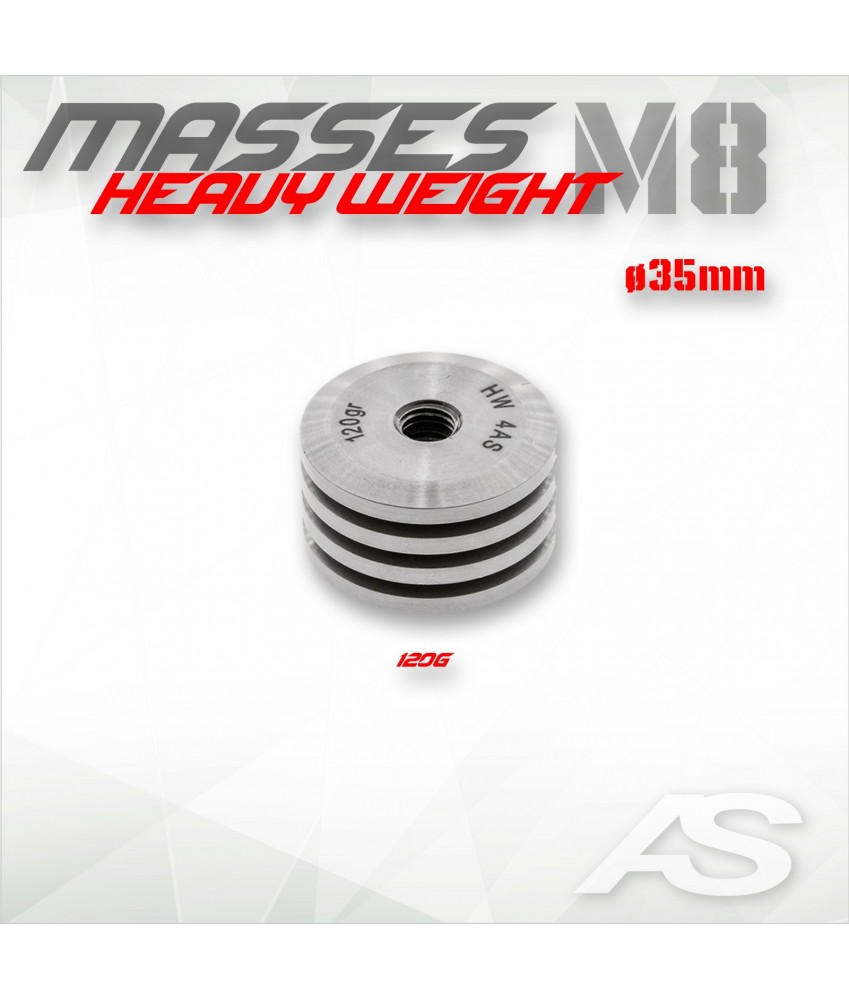 Masses Arc Système Heavy Weight M8 5/16 (30-60-120gr)