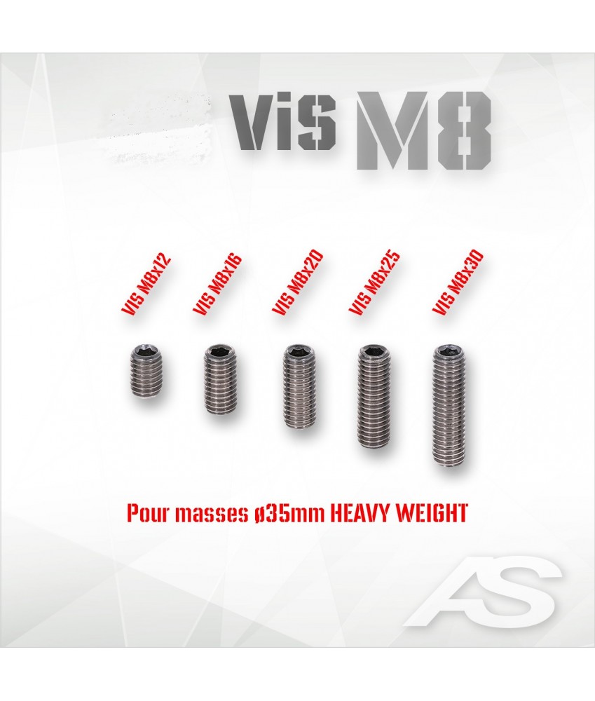 Vis Arc Système M8 pour masses Heavy Weight
